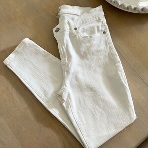 J. Crew White Skinny Jeans 28P